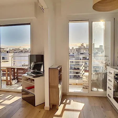 L'aiglon Airco In The Town Center For 4 By Sunset Apartment Antibes
