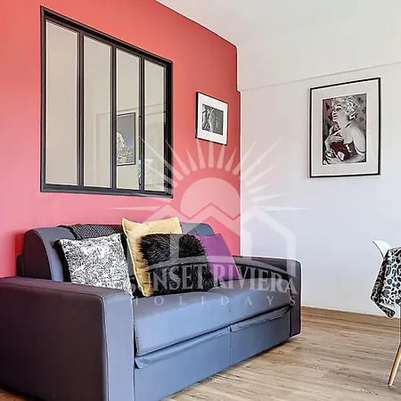 L'aiglon Airco In The Town Center For 4 By Sunset Apartamento Antibes